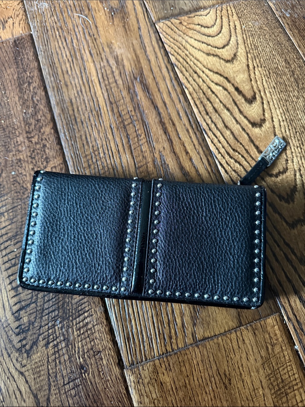 BRIGHTON PRETTY TOUGH COLLECTION Leather Studded Bifold Wallet - Black